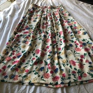 Vintage Fairset floral skirt size 10